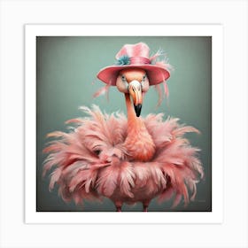 Pink Flamingo 14 Art Print