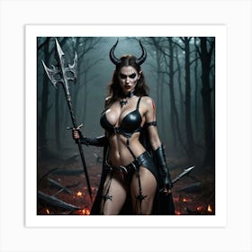 Devil In The Woods Art Print