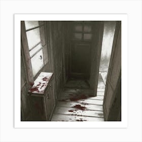 Room With Blood On The Floor Art Print