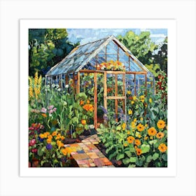 Greenhouse Garden Art Art Print