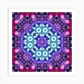 Abstract Pattern Purple Glow 4 Art Print