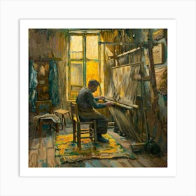 Van Gogh Style: The Weaver's Home Series Art Print