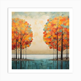 Autumn Trees 2 Art Print