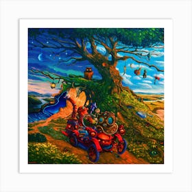 BB Borsa Abstract Forest Art Print