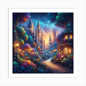 Fairytale Castle 1 Art Print