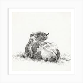 Lying Cow (1822), Jean Bernard Art Print