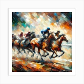 Horse Race  Art Print