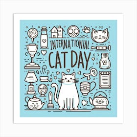 International Cat Day 6 Art Print