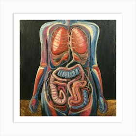 Organs Of The Human Body 5 Art Print