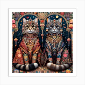 The Majestic Cats 6 Art Print