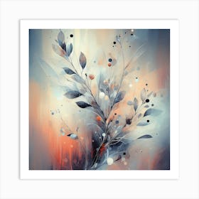 Abstract Plant Painting 8 Art Print