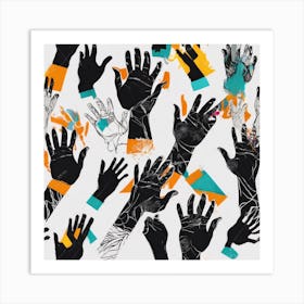 Hands In The Air Art Print