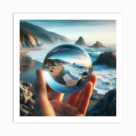 Reflection In A Glass Ball Art Print