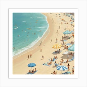 San Diego Beach Art Print