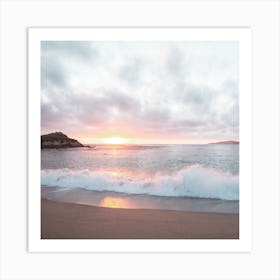 Pacific Coast Sunset At Monterey, Carol M Highsmith  Art Print