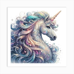 Unicorn Painting 2 Art Print