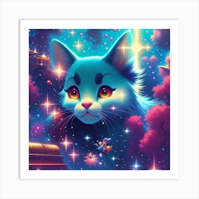 Cat In Space 1 Art Print