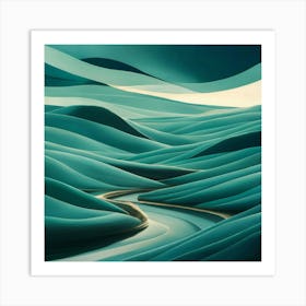 Abstract Landscape Painting 7 Art Print