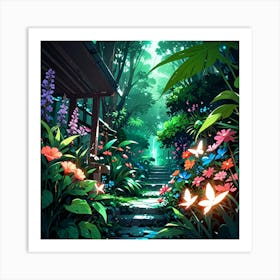 Garden Of Flowers Art Print