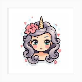 Unicorn Girl 1 Art Print