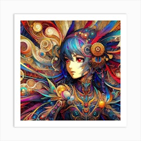 Anime Girl 4 Art Print