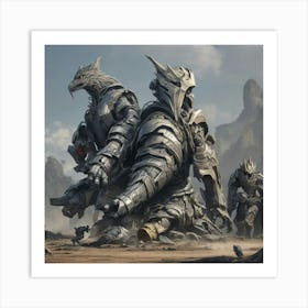 Armored Warriors Art Print