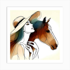 Creative Horse Visual 7 Art Print