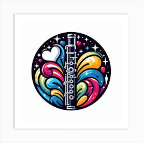 Flute Art Print