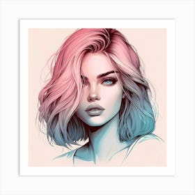 Portrait Of A Girl Art Print