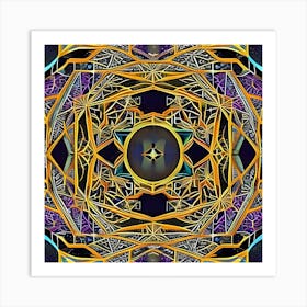 Psychedelic Mandala 17 Art Print