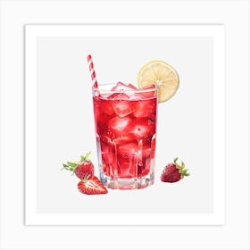 Strawberry Lemonade 9 Art Print