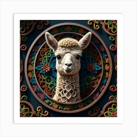 Llama Art Print