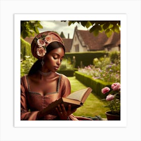 Renaissance Woman Reading Book 1 Art Print
