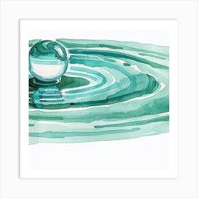 Water Drop Art Print