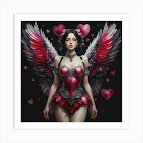 Valentine Angel Art Print