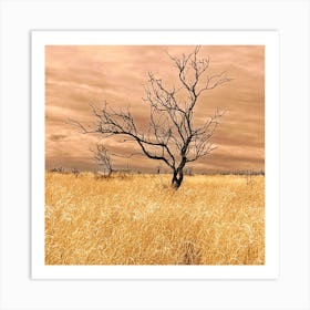 Stormy tree 2 Art Print