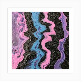 Abstract Waves Painting Art Print