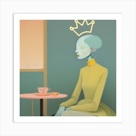 Princess In A Cup Art Print