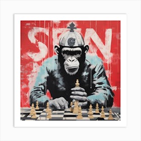 King Of Chess 4 Art Print