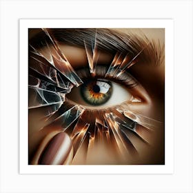 Broken Eye Art Print