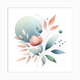 Abstract Floral Design Art Print