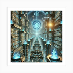 Multiversal Archives Scifi Art Print