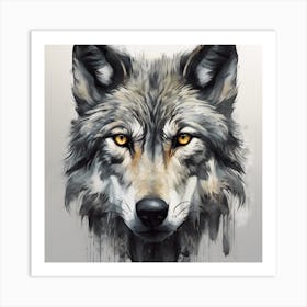 Wolf Painting Art Print