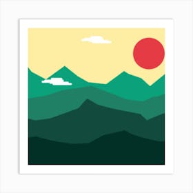 Mountain Landscape 3 Art Print