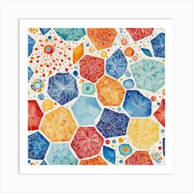 voronoi pattern Art Print