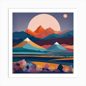 Mountain Landscape 24 Art Print