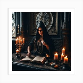Gothic Witch Art Print