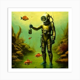 Scuba Diver 1 Art Print