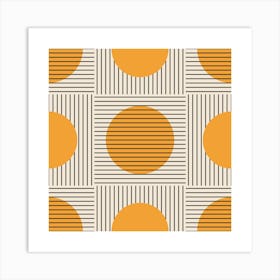 Abstract Geometric Pattern.Printed wall painting, high-level art. Art Print