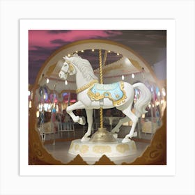 Carousel Art Print